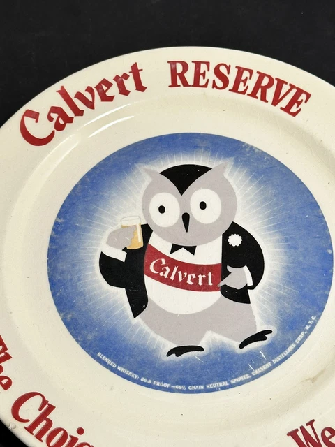 Vintage Calvert Reserve Advertising Plate