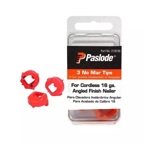 Paslode 219236 16-Gauge Angled Finish Nailer No-Mar Tips