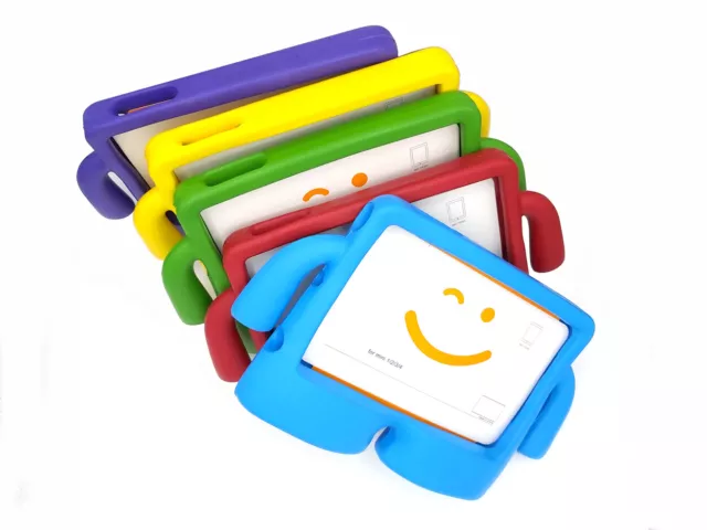 Funda Infantil Para Tablet Ipad Mini 1 2 3 4 Niños Soporte Goma Anticaida Asas