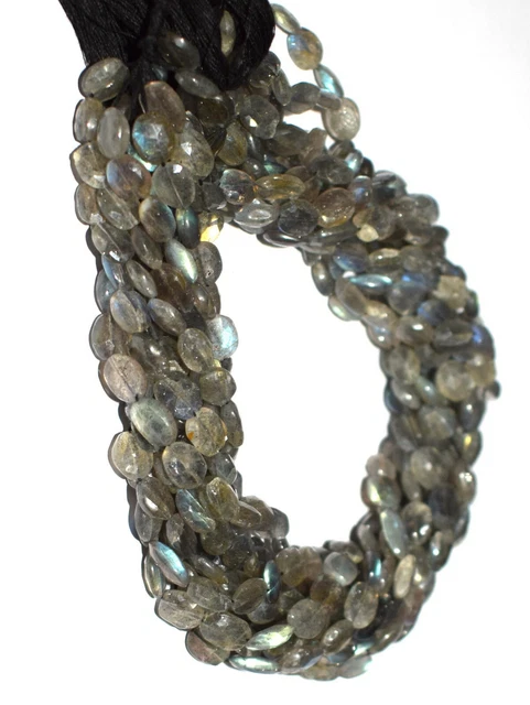 Natürlich Blau Labradorite Edelstein 13 " 2 Lose Strand 7-10 MM Mani Perlen