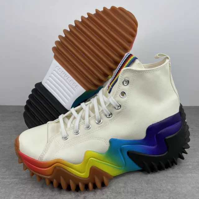 CONVERSE RUN STAR Motion CX Platform 'Pride' LGBTQIA Rainbow Sneakers ...