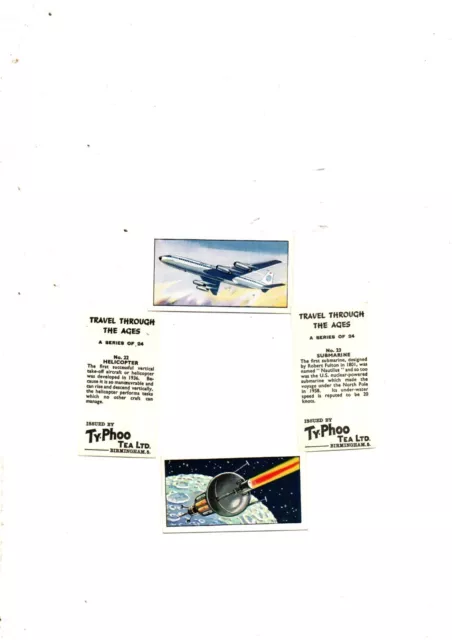 Travel Through The Ages  Empty Unused Album +Full Set 24 Cards Typhoo Tea 1962