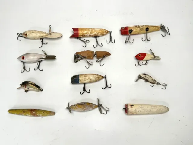 Vintage Wooden Fishing Lures Lot FOR SALE! - PicClick