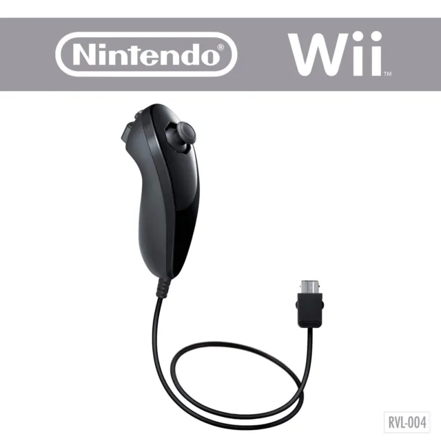 Remote / Nunchuk ORIGINAL Nintendo Wii (schwarz black) Motion Controller Auswahl
