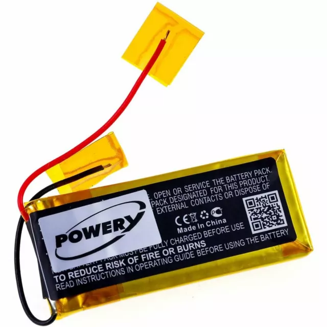 Akku für Cardo Typ H452050 3,7V 400mAh/1,5Wh Li-Polymer Schwarz