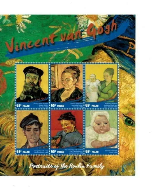 Palau 2015 - Vincent Van Gogh  - Sheet of Six stamps - MNH