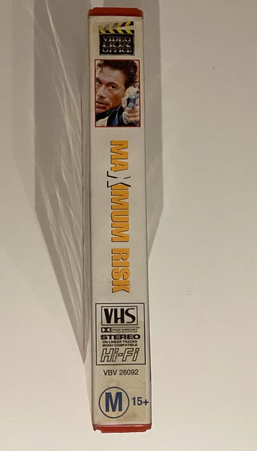 MAXIMUM RISK [VHS] Video Box Office 1996 Van Damme Big Box Ex-Rental ...