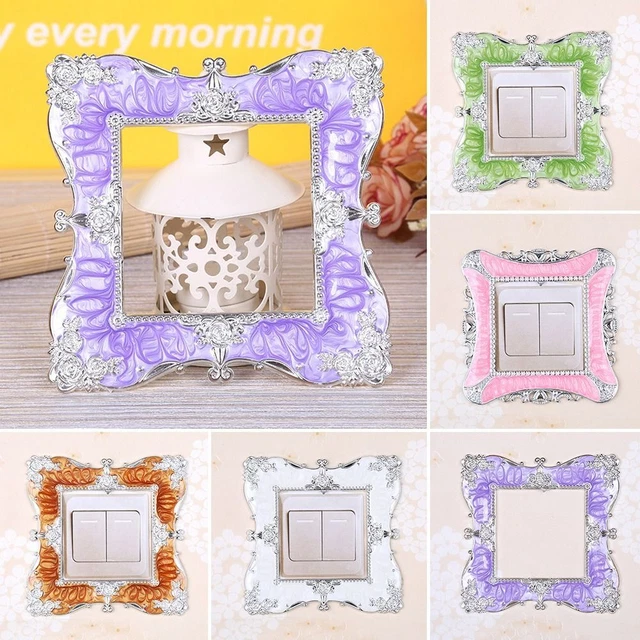 Pegatina de pared decoración de enchufe para hogar cubierta soporte de luz individual