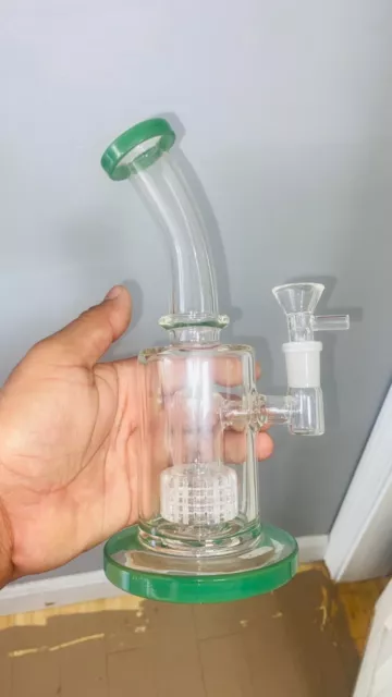 Collectible Tobacco Glass Water Pipe Bong Bubbler Hookah + Smoking Bowl 