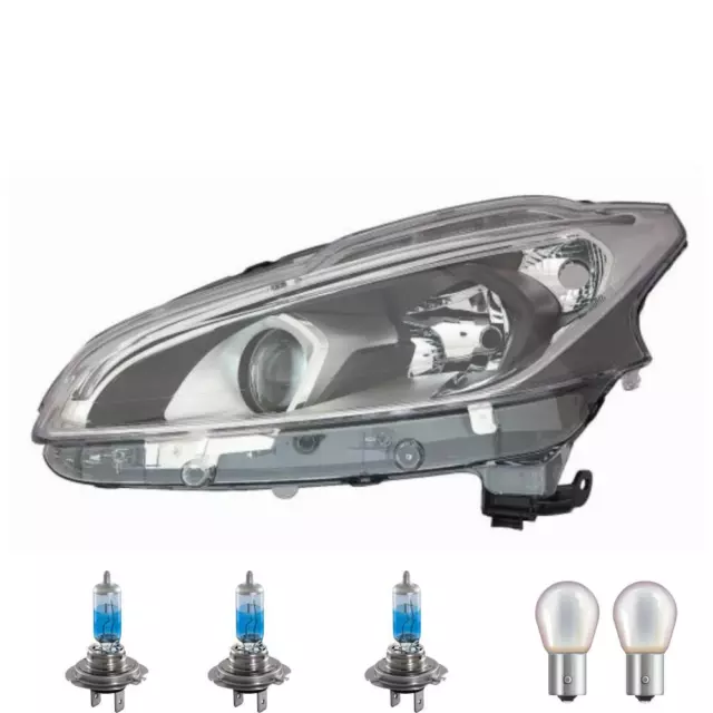 Scheinwerfer links Schwarz inkl. OSRAM Premium Lampen für Peugeot 208 CA_ CC_