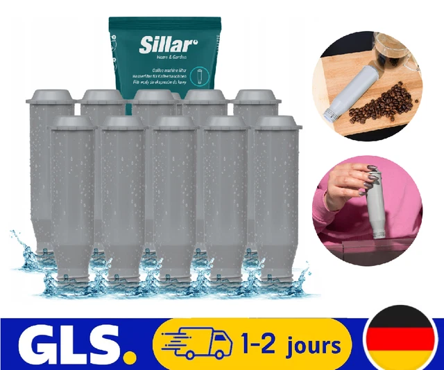 CMWS-Lot De 8x Filtres à Eau Pour Machines à Café Krups F088 Ael01 Tcz6003 Augmente La Duree De Vie De L Appareil