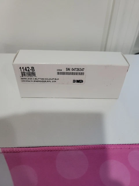 DMP 1142-B (Black) 2 Button wireless holdup NIB