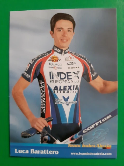 CYCLISME CARTE CYCLISTE LUCA BARATTERO équipe INDEX ALEXIA 2002 EUR 1