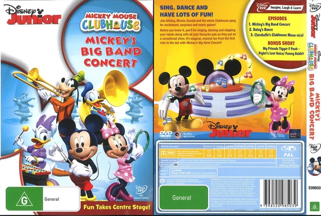 207D A NEW SEALED DVD Region 4 MICKEY MOUSE CLUBHOUSE MICKEY'S BIG BAND ...