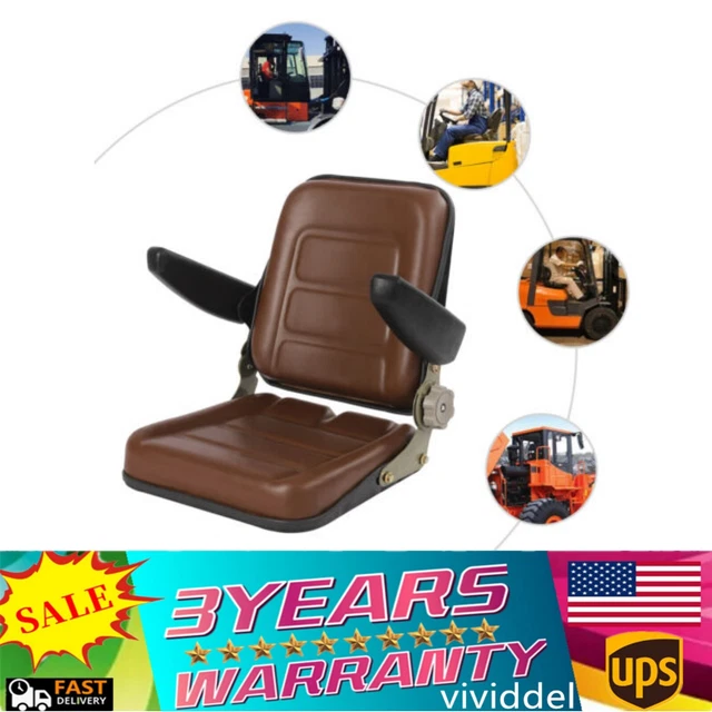 UNIVERSAL TRACTOR SEAT Adjustable with Armrest for Kubota Bobcat John