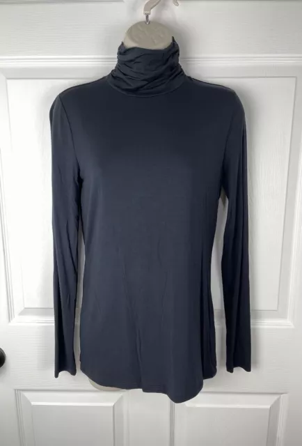 Context Lord & Taylor Women's S Long Sleeve Black Top Shirt  NWT