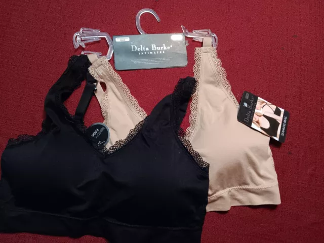 DELTA BURKE 2-PACK Intimate Seamless Bras Size 1XL Soft Seamless BRAND NEW!  $10.00 - PicClick