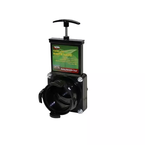 Valterra Twist-On Waste Valve for RV / Motorhome / Trailer