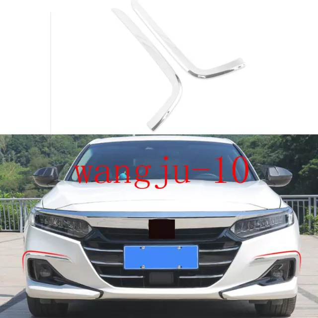 For Honda Accord 2021-2022 Stainless steel Front fog light eyebrow molding cover