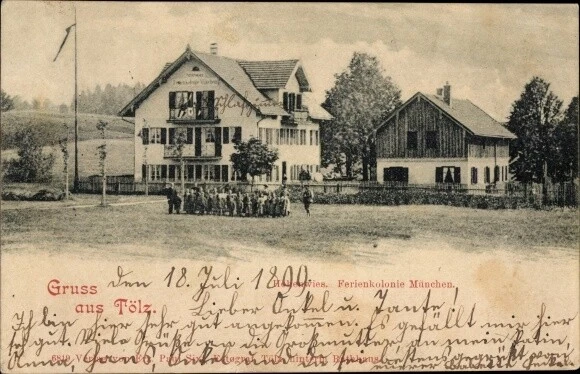 Ak Bad Tölz in Oberbayern, Ferienkolonie München - 10694002