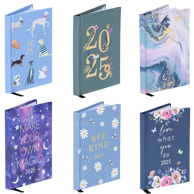 2025 Diary Pocket Size Handbag Week to View Diaries Full Year Calendar Planner