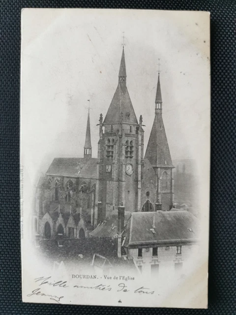 CPA 91 DOURDAN - Vue de l'Eglise