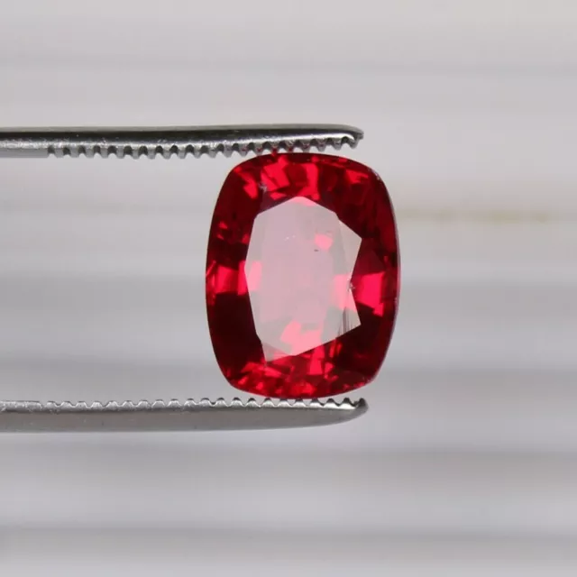 5.90 Ct. Blood Red Ruby Natural Mozambique Cushion Jewelery Looose Gemstones AAA