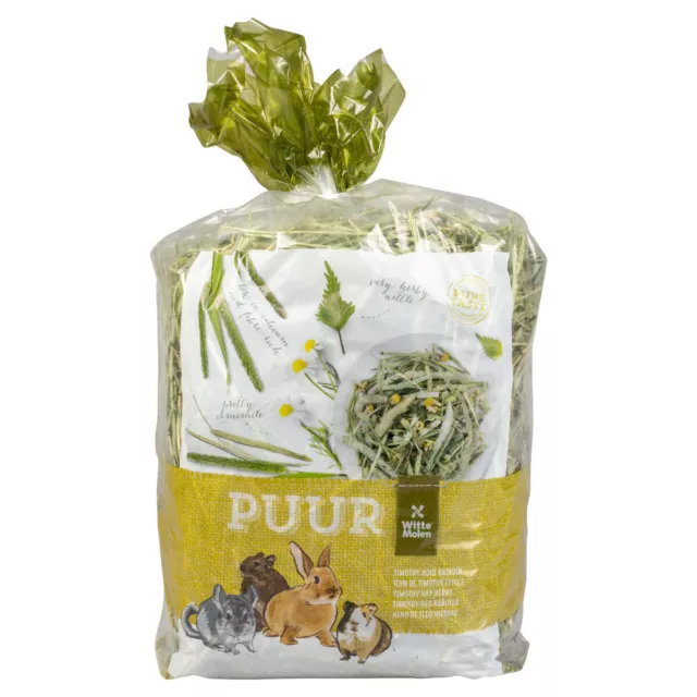 Witte Molen Puur Timothy Heu Con Erbe 500 G, Nagersnack, Nuovo