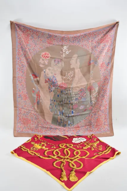 J34O25- 2x foulard donna, tra cui Bottega Veneta parti seta