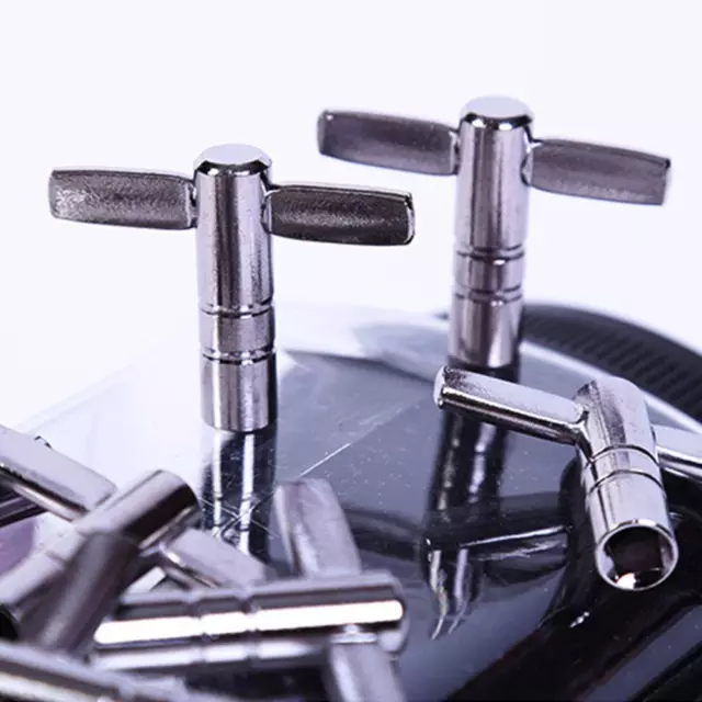 Drum Tuning Key Adjustment Wrench Silver Metal Percussion A7Z8 F5X3 O0Q8 S2O8