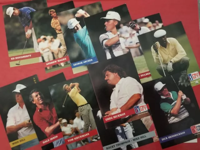 Regular and Senior Pro Set PGA Tour Trading Card Lot