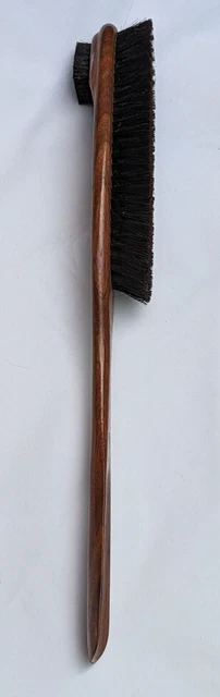 Vintage King Brand Brush Usa Two Sided Walnut Handle Clothes Garment 14.5" Long