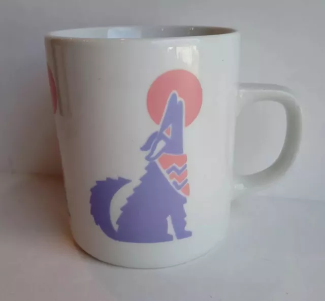 Vintage Howling Wolf Coffee Mug Tea Cup