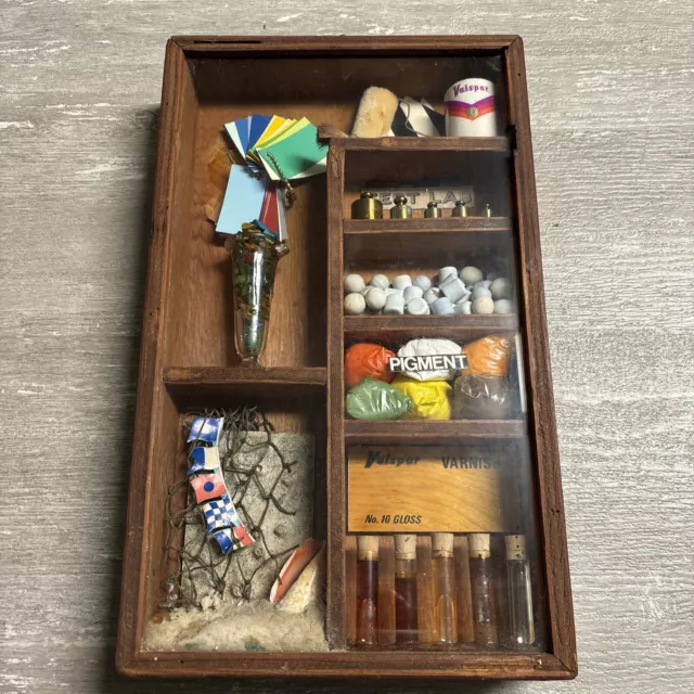 Vintage Valspar Paint Shadow Box