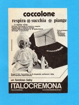 advertising Pubblicità 1974 CHICCO/CHICCA ITALOCREMONA 