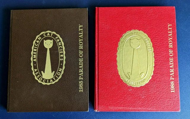 American Cat Fanciers Association PARADE OF ROYALITY Lot of 2 (1985/1988)