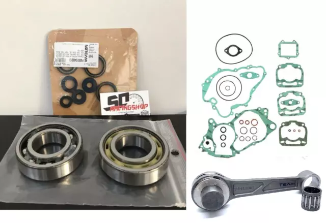 Skf Kit Revisione Motore Biella Nrteam + Skf Albero + Athena Rotax 122