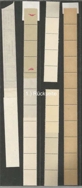 Rm Grosses Lot Älterer Versuchsrollenmarken   Selten ! 3