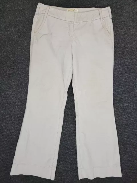 London Jean The Marisa Fit Brown Chino Stretch Pants Size 10