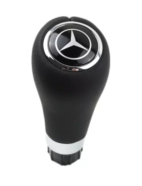 AUTOMATIK SCHALTKNAUF SCHALTHEBEL Leder für Mercedes W204 W203 W209 207  Emblem EUR 32,99 - PicClick DE