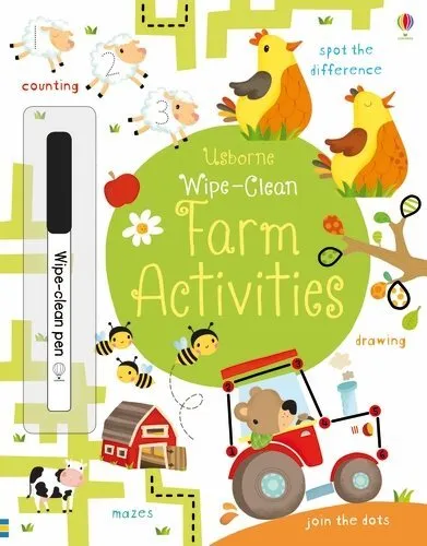 Wipe-clean Farm Activities, Paperback by Robson, Kirsteen; Neradova, Maria (I...