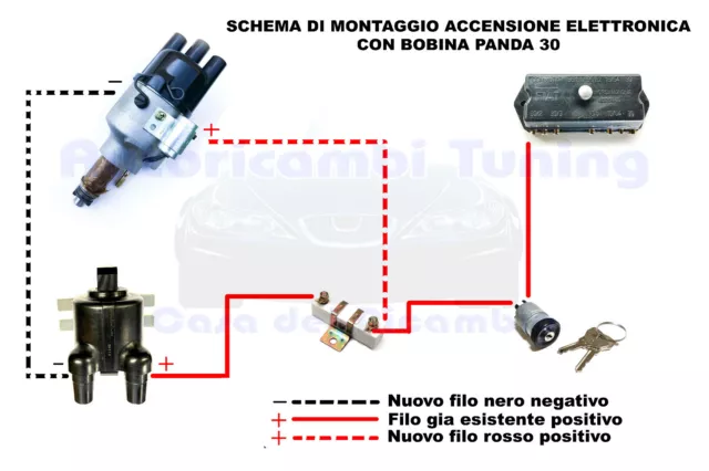 Kit Accensione Elettronica FIAT 500 F L R 126 Modulo Impulsore Magnetico 3