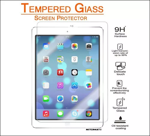 [Lot Of] Tempered Glass Screen Protector For iPad 9.7 2 Mini 4 Pro Air 4th 6th 3