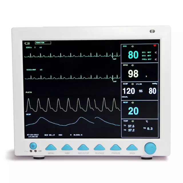 ETCO2 Sidestream Capnography Vital Signs Patient Monitor,7 Parameter CONTEC 8000 3