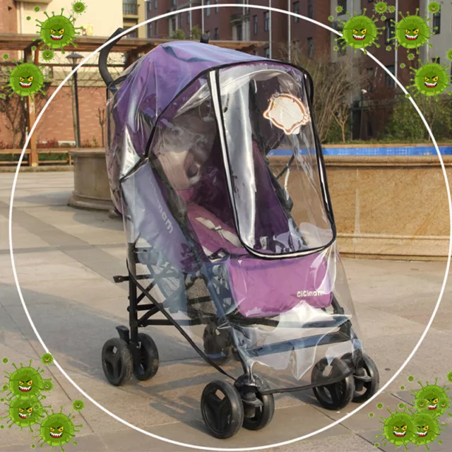 Universal Baby Stroller Waterproof Rain Cover Wind Dust Shield Carrie-wf 2