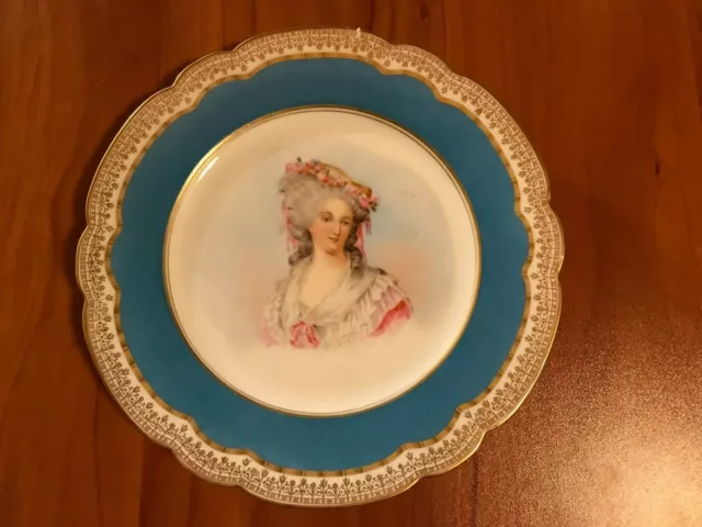 Vintage 18th Century M. Imp de Sevres Hand Painted Plate Signed. Please read!
