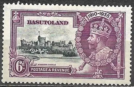 Basutoland 1935 Mint Stamp The 25th Anniversary Accession Of King George V