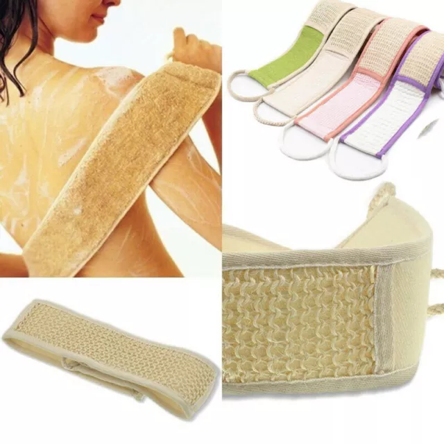 Exfoliating Loofah Back Strap Bath Shower Body Sponge Body Scrubber Brus'YH