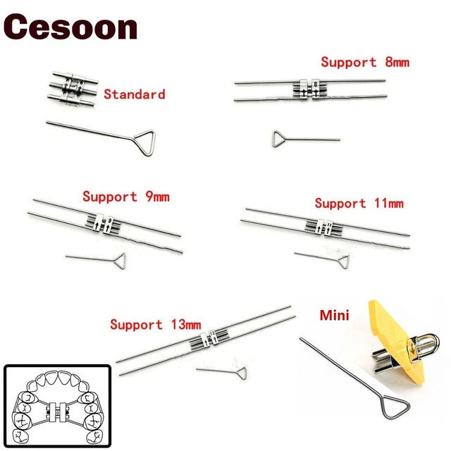 5Packs Dental Orthodontic Expansion Screw Rapid Palatal Expander For Frame Mater