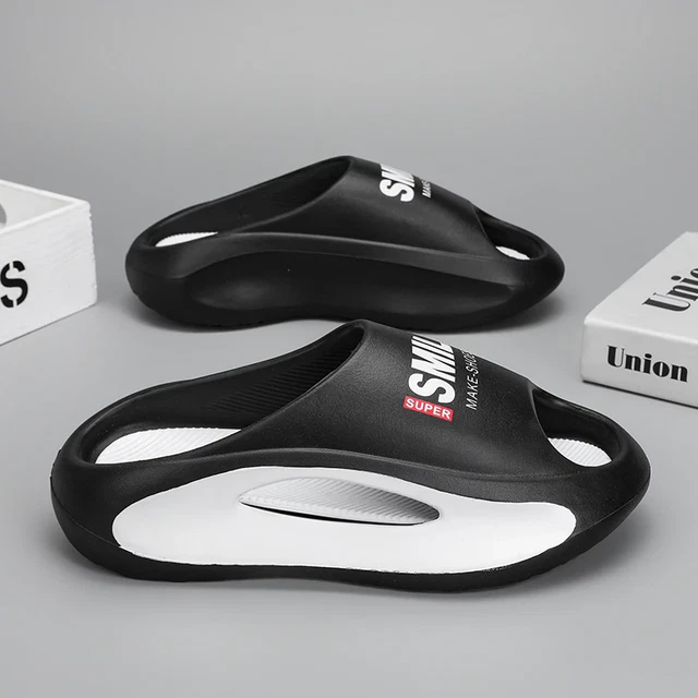 Summer Shoes Man Slippers Indoor EVA Soft Bottom Bathroom Sandals Beach Shoes Co 3